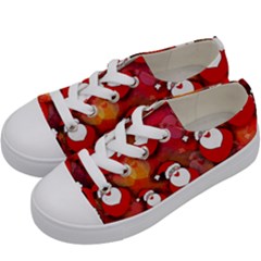 Seamless-santa Claus Kids  Low Top Canvas Sneakers by nateshop