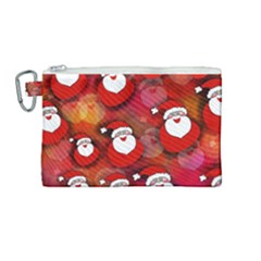 Seamless-santa Claus Canvas Cosmetic Bag (medium)