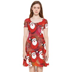 Seamless-santa Claus Inside Out Cap Sleeve Dress by nateshop