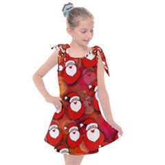 Seamless-santa Claus Kids  Tie Up Tunic Dress by nateshop