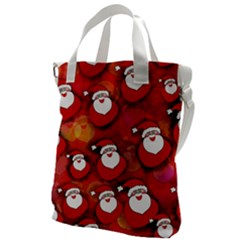 Seamless-santa Claus Canvas Messenger Bag by nateshop