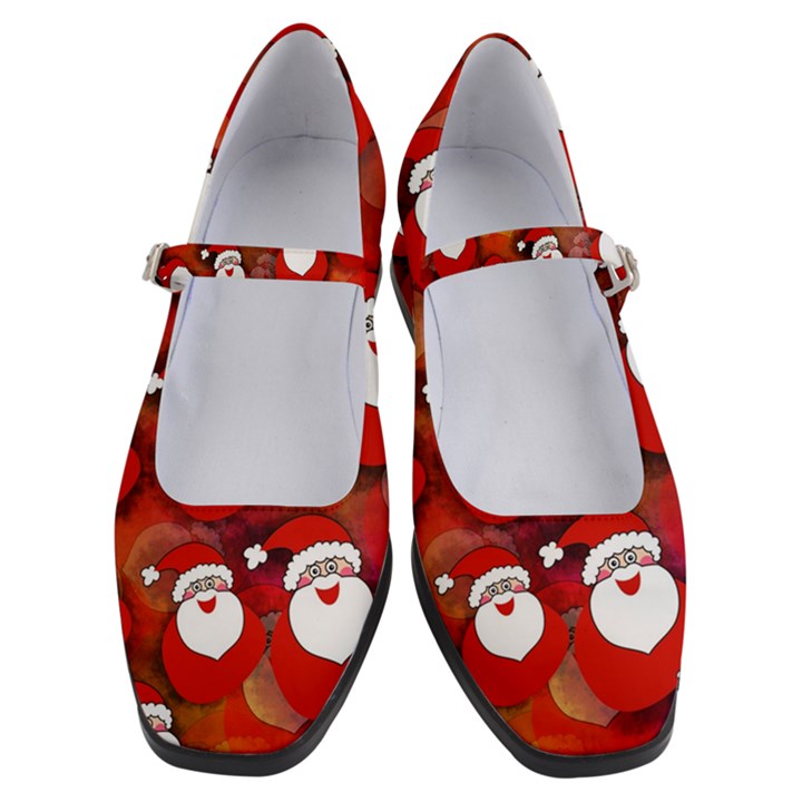 Seamless-santa Claus Women s Mary Jane Shoes