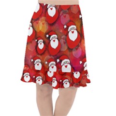 Seamless-santa Claus Fishtail Chiffon Skirt by nateshop