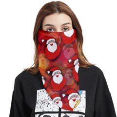 Seamless-santa Claus Face Covering Bandana (triangle) by nateshop