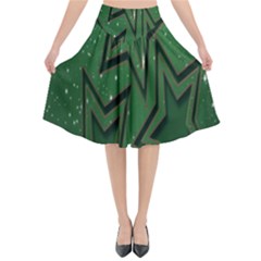 Starchristmas Flared Midi Skirt by nateshop