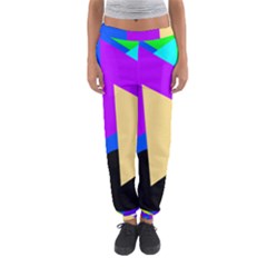 Shape Colorful Creativity Abstract Pattern Women s Jogger Sweatpants by Ravend