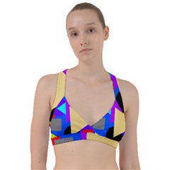 Shape Colorful Creativity Abstract Pattern Sweetheart Sports Bra by Ravend