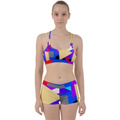 Shape Colorful Creativity Abstract Pattern Perfect Fit Gym Set by Ravend