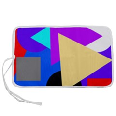 Shape Colorful Creativity Abstract Pattern Pen Storage Case (l)