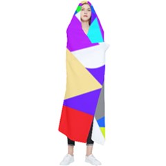 Shape Colorful Creativity Abstract Pattern Wearable Blanket by Ravend