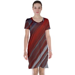 Colored Pattern Bokeh Blurred Blur Short Sleeve Nightdress by Ravend