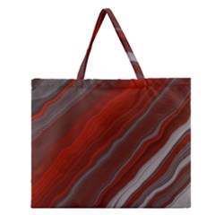 Colored Pattern Bokeh Blurred Blur Zipper Large Tote Bag by Ravend