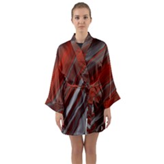 Colored Pattern Bokeh Blurred Blur Long Sleeve Satin Kimono by Ravend