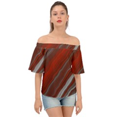 Colored Pattern Bokeh Blurred Blur Off Shoulder Short Sleeve Top by Ravend