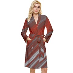 Colored Pattern Bokeh Blurred Blur Long Sleeve Velour Robe by Ravend