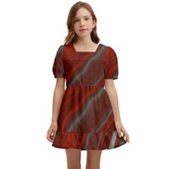 Colored Pattern Bokeh Blurred Blur Kids  Short Sleeve Dolly Dress by Ravend