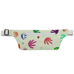 Doodle Squiggles Colorful Pattern Active Waist Bag by Ravend