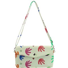 Doodle Squiggles Colorful Pattern Removable Strap Clutch Bag by Ravend