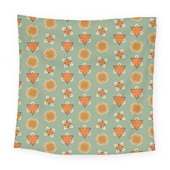 Wallpaper Background Floral Pattern Square Tapestry (large)