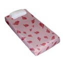 Grid Pattern Red Background Fitted Sheet (Single Size) View2