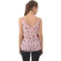 Grid Pattern Red Background Chiffon Cami View2