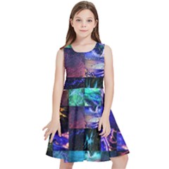 Patchwork Decorative Decor Tile Kids  Skater Dress by Ravend