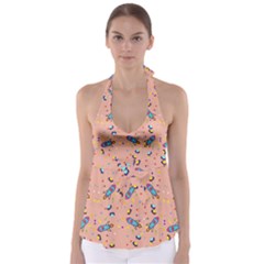 Rocket Ship Rocket Spaceship Babydoll Tankini Top by Ravend