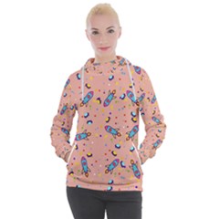 Rocket Ship Rocket Spaceship Women s Hooded Pullover by Ravend