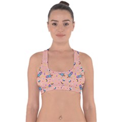 Rocket Ship Rocket Spaceship Cross Back Hipster Bikini Top  by Ravend