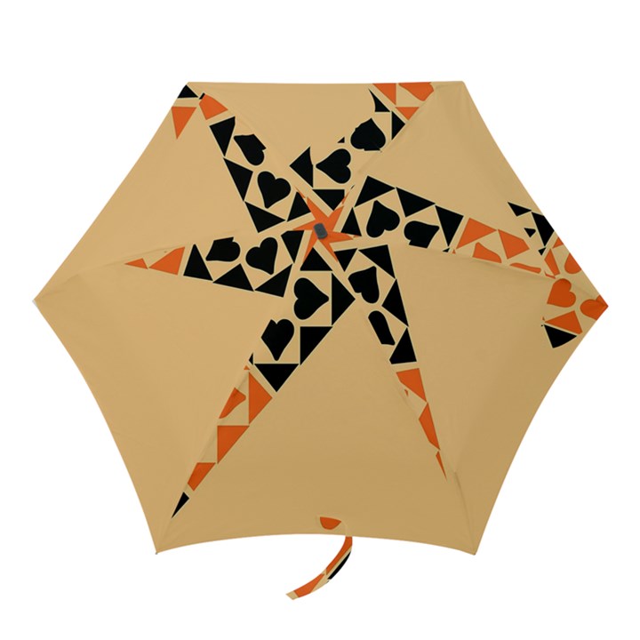 Aesthetic Hearts Mini Folding Umbrellas