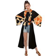 Aesthetic Hearts Maxi Kimono by ConteMonfrey