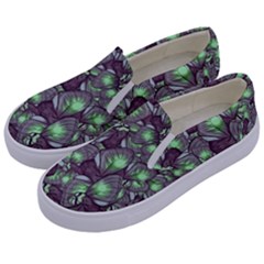 Man Butterfly Drawing Motif Pattern Kids  Canvas Slip Ons by dflcprintsclothing