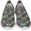 Man Butterfly Drawing Motif Pattern Kids  Slip On Sneakers View1