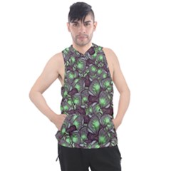 Man Butterfly Drawing Motif Pattern Men s Sleeveless Hoodie by dflcprintsclothing