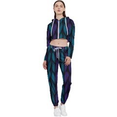 Background Cropped Zip Up Lounge Set by nateshop