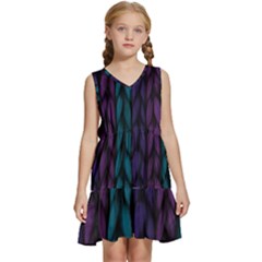 Background Kids  Sleeveless Tiered Mini Dress by nateshop