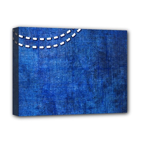 Background-jeans  Deluxe Canvas 16  X 12  (stretched)  by nateshop