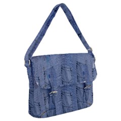 Background-jeans Buckle Messenger Bag by nateshop