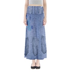 Background-jeans Full Length Maxi Skirt