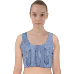 Background-jeans Velvet Racer Back Crop Top by nateshop