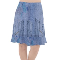 Background-jeans Fishtail Chiffon Skirt by nateshop