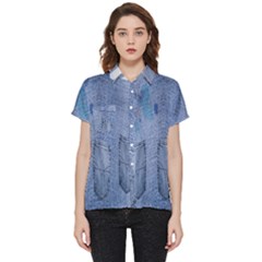 Background-jeans Short Sleeve Pocket Shirt by nateshop