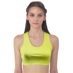 Background-texture-yellow Sports Bra by nateshop