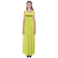 Background-texture-yellow Empire Waist Maxi Dress