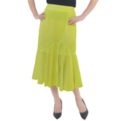 Background-texture-yellow Midi Mermaid Skirt by nateshop