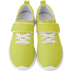 Background-texture-yellow Men s Velcro Strap Shoes