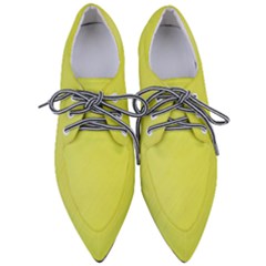 Background-texture-yellow Pointed Oxford Shoes by nateshop