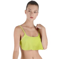 Background-texture-yellow Layered Top Bikini Top  by nateshop