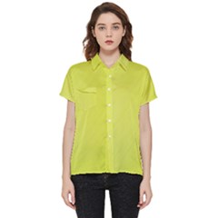 Background-texture-yellow Short Sleeve Pocket Shirt by nateshop