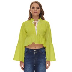 Background-texture-yellow Boho Long Bell Sleeve Top